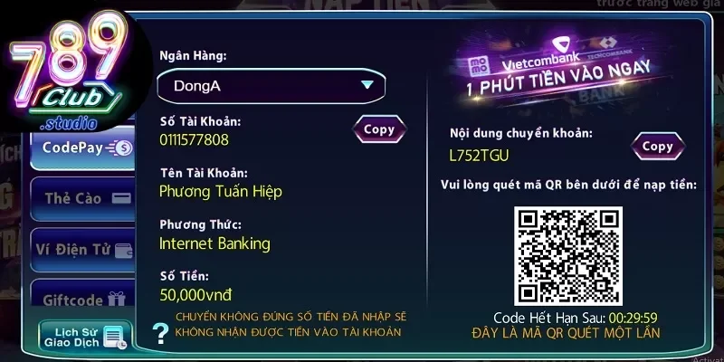 uu dai nap tien lan 2 tai 789club Khuyến mãi 789Club — thưởng nạp lần đầu, ưu đãi nạp lần 2 và Giftcode